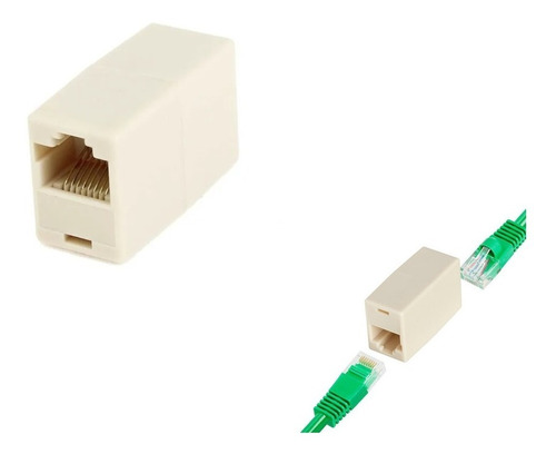 Adaptador Ficha Rj45 Hembra A Hembra Alargue Cable Red Utp