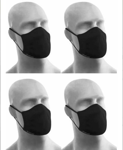 Imagem 2 de 5 de Kit 4 Máscaras De Proteção Lupo Fit - Antimicrobial Lavável