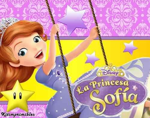 Kit Imprimible Princesa Sofia De Disney Diseñá Tarjetas 2x1