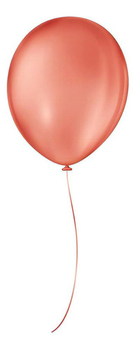 Balão De Festa Látex Liso - Cores - 11  28cm - 50 Unidades Cor Coral
