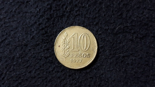 Moeda 10 Pesos Argentina 1977 (Usado)