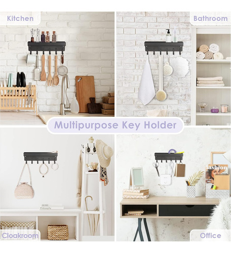 Soporte Para Llaves De Pared De Acero Inoxidable De Pared