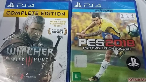 Pes 18 Pro Evolution 2018  +the Whitcher 3 Ps4