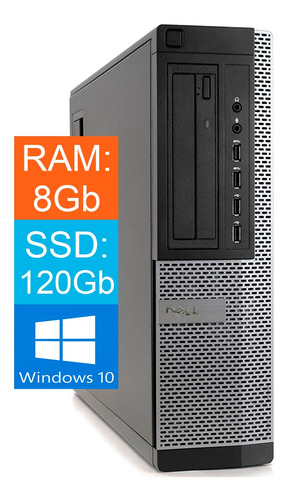 Pc Cpu Dell 790 Torre Core I5 2ª Geração 8gb Ssd 120gb - Usb