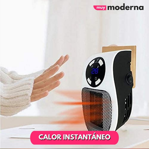 Calefactor De Pared Portátil Control Remoto Programable Muy®