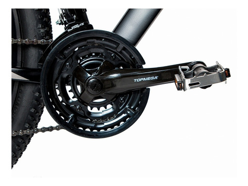 Imagen 6 de 6 de Mountain bike TopMega Regal R29 L 21v frenos de disco mecánico cambios Shimano Tourney color naranja