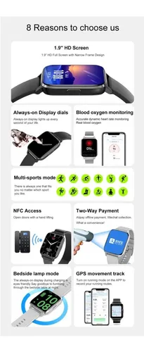 Reloj Smartwatch Dtx Max P Samsung Xiaomi iPhone Salud Gps