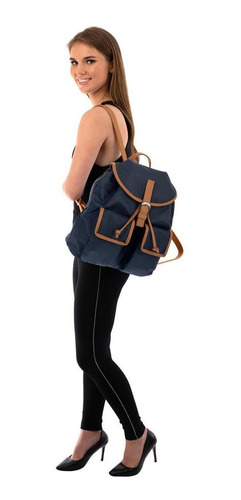Mochila Dama Ultra Ligera Backpack Mujer Jennyfer 9457 Color Azul marino