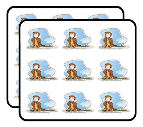 Marmota Dibujo Animado 2.3 In 18 Planificador Calendario