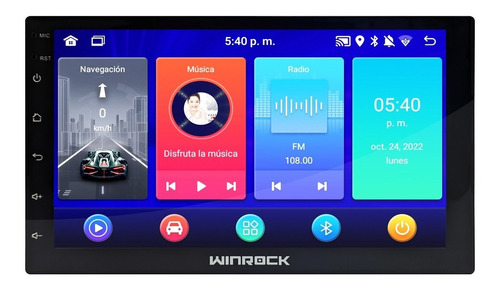 Radio Winrock 7  Android 12/ Carplay 2gbx32gb /wandro-2090bt