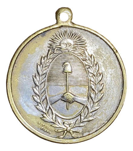 Medalla Mendoza 1927 Maniobras Militares Argentina Escudo