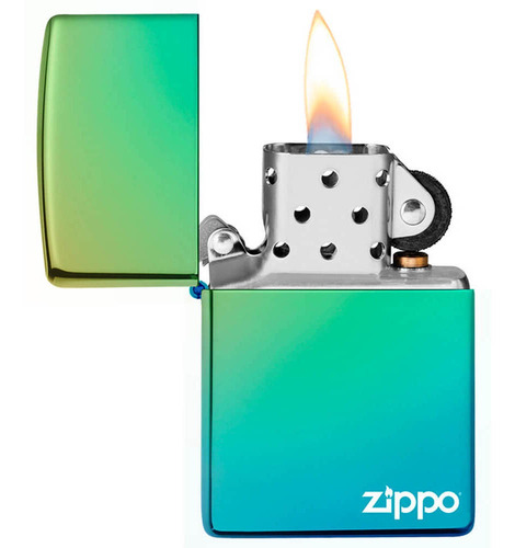 Encendedor Zippo Color Verde Azulado
