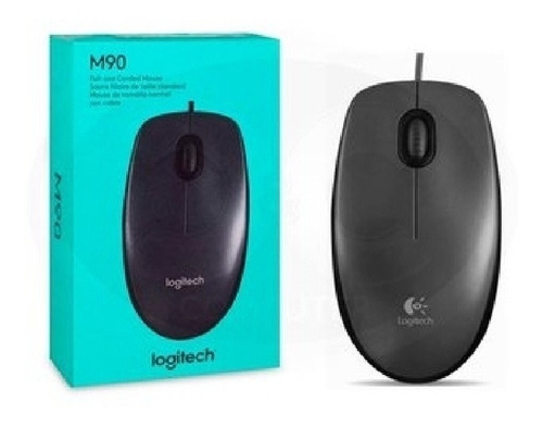 Mouse Logitech M90 Alambrico 3 Botones Conexion Usb Negro