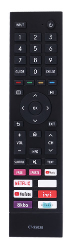 Mando A Distancia Ct-95038 Para Control Remoto De Tv Toshiba