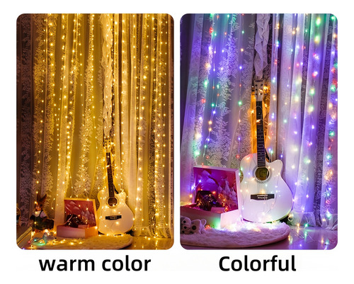 Cadena De Luces Led De 5 M De 8 Modos Para Decoración Navide