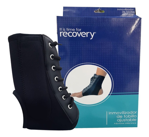 Inmovilizador Tobillo Ajustable Black Recovery® Medium