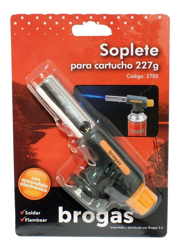 Imagen 4 de 4 de Soplete Brogas Flambeador Soldador Encender Fuego Calentar