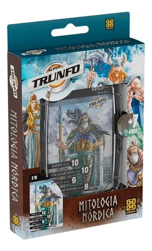 Jogo De Cartas Super Trunfo Mitologia Nórdica Original Grow