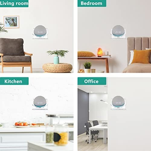 Soporte De Pared Para Echo Dot 4th 5th Gen, Transparente -