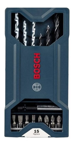 Juego Set Mechas Puntas Bosch 15 Piezas Mini X Line