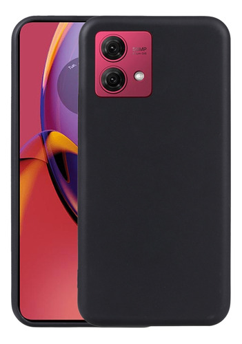 Funda De Teléfono Negra De Tpu Para Motorola Moto G84