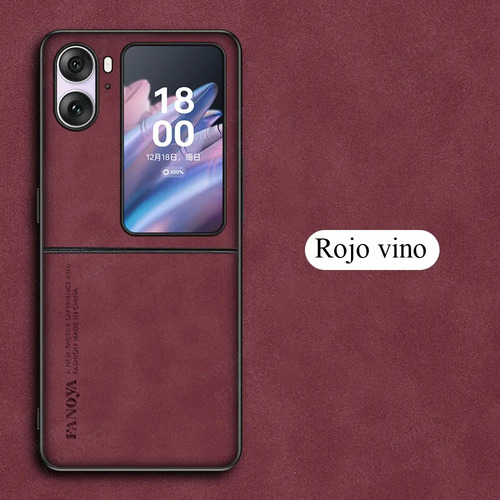 Funda Para Oppo Find N2 Flip Case Uso Rudo De Cuero Pu Lujo Anti-caída Bumper Para Mujeres Hombres