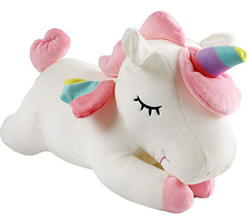 Suave Unicornio Blanco De Peluche De Juguete Para Niños Apac