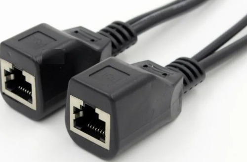 Cable Divisor Poe Pasivo Conector Camara Ip Nvr 40 Metros 