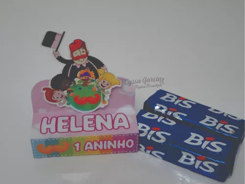 Porta Bis Duplo Personalizado Festa Mundo Bita 10 Unidades