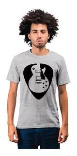 Camiseta Mascuilna Gibson Les Paul Camisa Palheta Guitarra