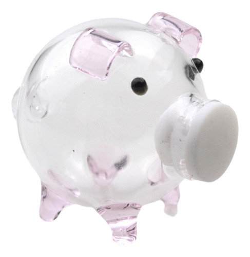 Piggy Bank, Maceta De Vidrio Transparente Para Cerdos, 2.4