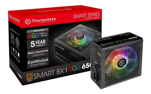 Fuente Atx Thermaltake 650w Smart Bx1 Rgb 80 Plus Bronze