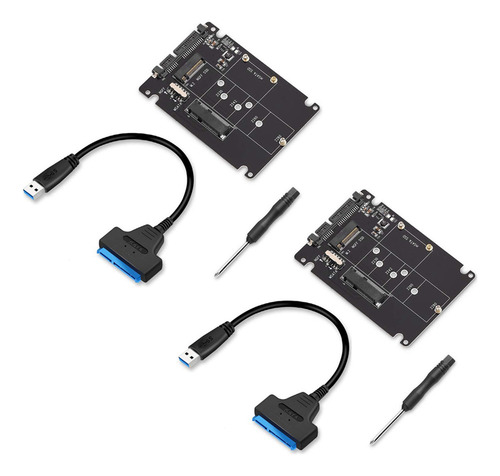 H 2 Adaptadores M.2 Ngff O Msata A 3.0 De Disco Duro Usb