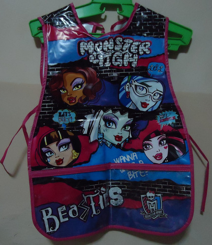 Delantal Mediano Y Individual De Monster High