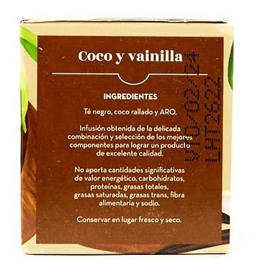 Imagen 2 de 2 de Té De Coco Y Vainilla Hierbas Del Oasis