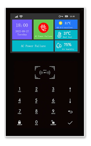 Pantalla De Alarma Inteligente Sistema Rfid Smart Life Gsm W