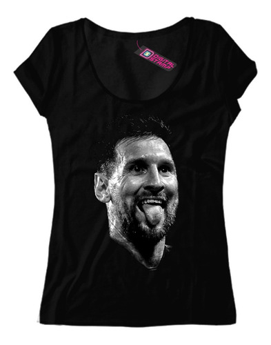 Remera Mujer Lionel Messi La Pulga Argentina Cara Lio3 Dtg