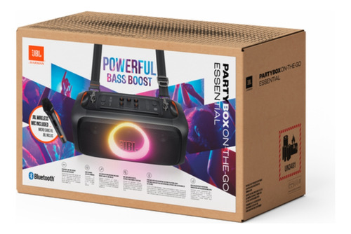 Bocina JBL ON THE GO ESSENTIAL portátil con bluetooth waterproof negra 220V