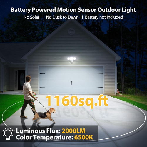 Onforu Luces Led De 75 W Y Luces Exteriores Con Sensor De Mo