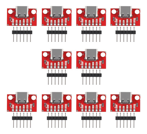 Umlife 10 Unidad Placa Desmontaje Usb Tipo C Conector Hembra