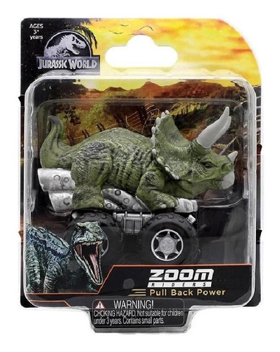 Veiculo Jurassic World Zoom Riders Triceratops Sunny 3024