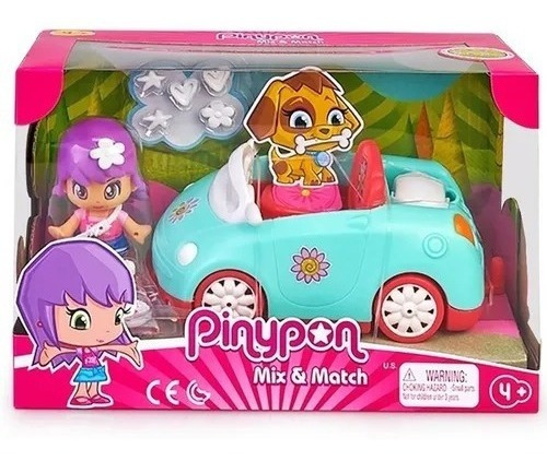 Imagen 3 de 6 de Vehiculo Auto Moto Con Figura Y Accesorios Pinypon Piu