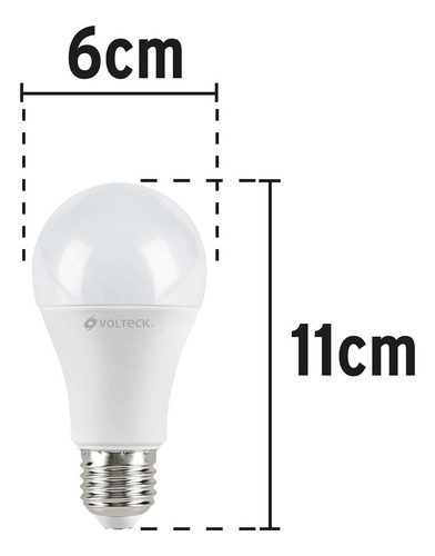 Foco Led T. Bulbo 12 W Luz De Dia Voltech 46860