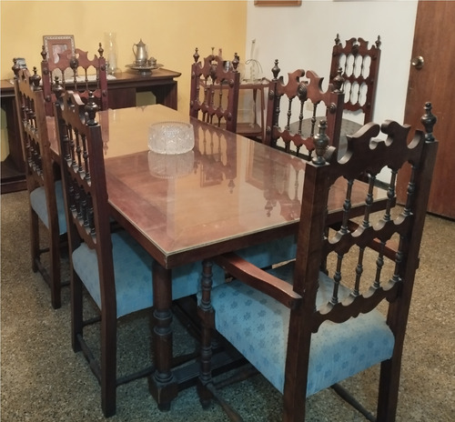 Comedor Colonial De 8 Sillas 