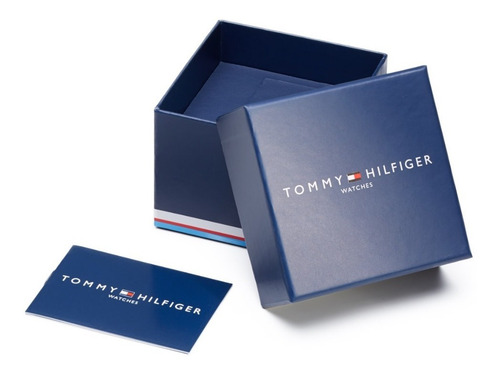 Reloj Tommy Hilfiger Hombre Chronograph 1792186 Plateado Negro Negro