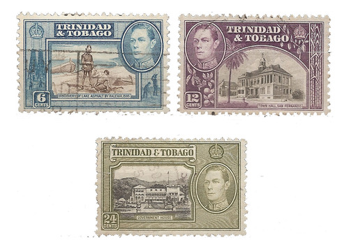 Trinidad & Tobago Colonia Britanica Año 1938 Rey