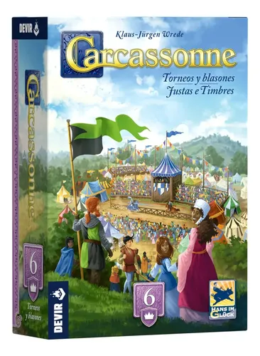 Expansão Justas E Timbres Jogo Tabuleiro Carcassonne Devir