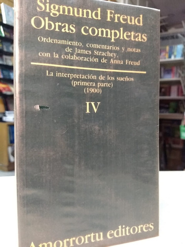 Sigmund Freud Obras Completas  Tomo Iv Amorrortu Usado -997