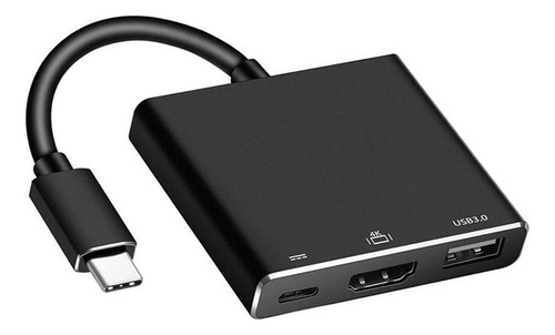 Conversor 4k Hdmi 3 En 1 Hub Usb 3.0 Professional High