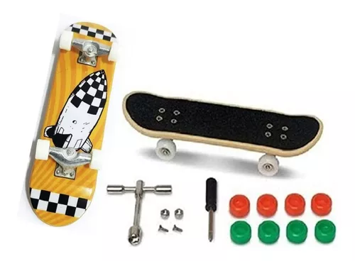 Kit Skate de Dedo - 9 cm - Extremo e Radical - 4 Skates - Sortido